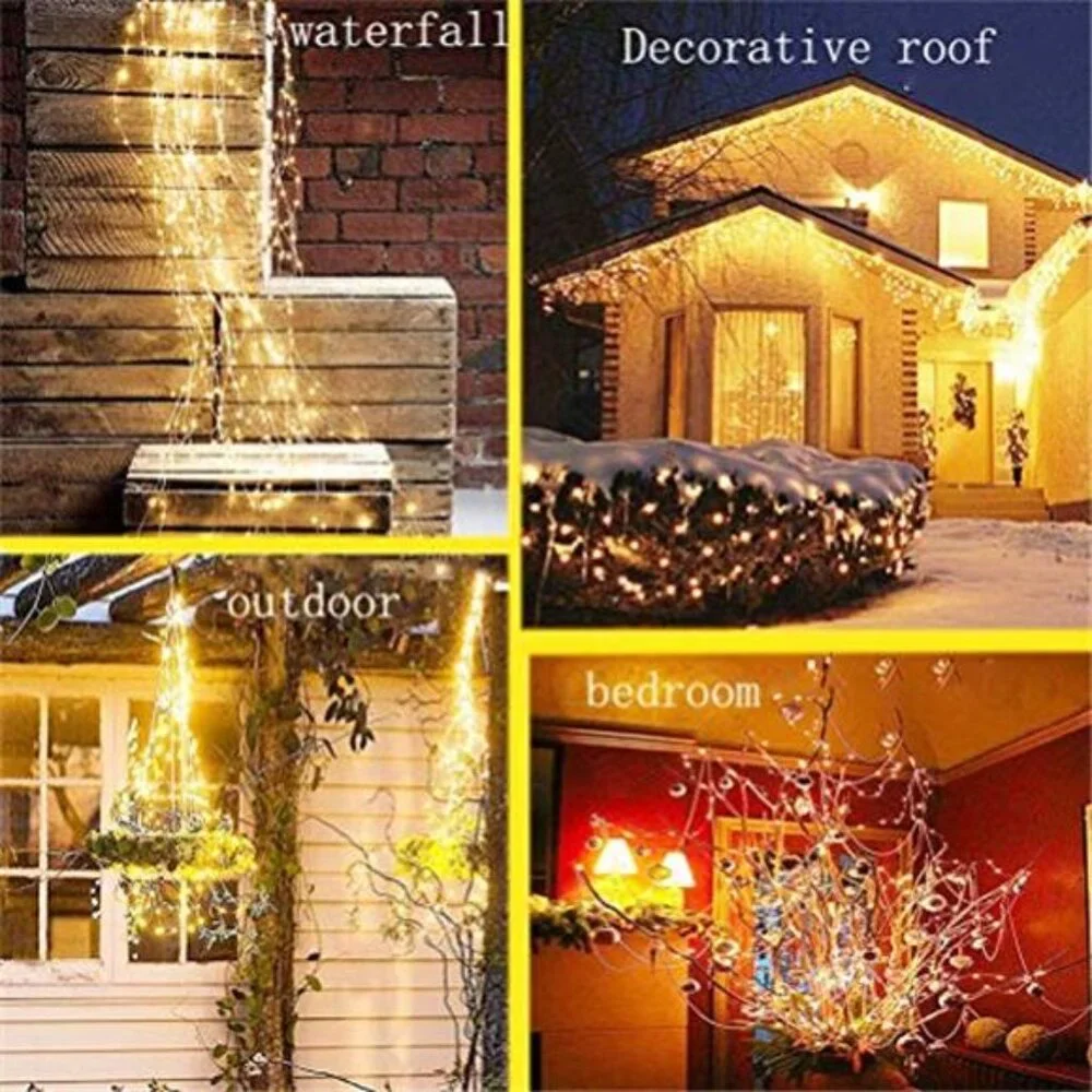220 LED Firefly Fairy Lights Battery Operated Remote Waterproof